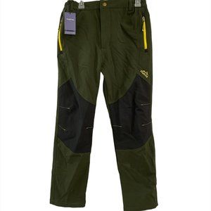 Singbring Men's Windproof Waterproof Pants Men's M Hiking Outdoor Fleece Lined.